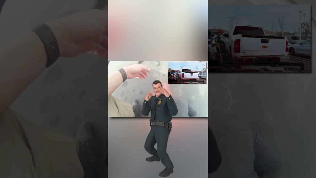 Cop Attacks After Single Finger Salute.