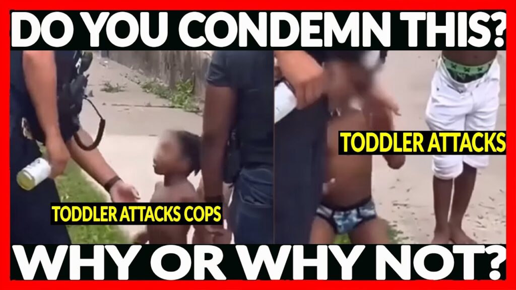 TODDLER ATTACKS THE COPS! DO YOU CONDEMN THIS? WHY OR WHY NOT?