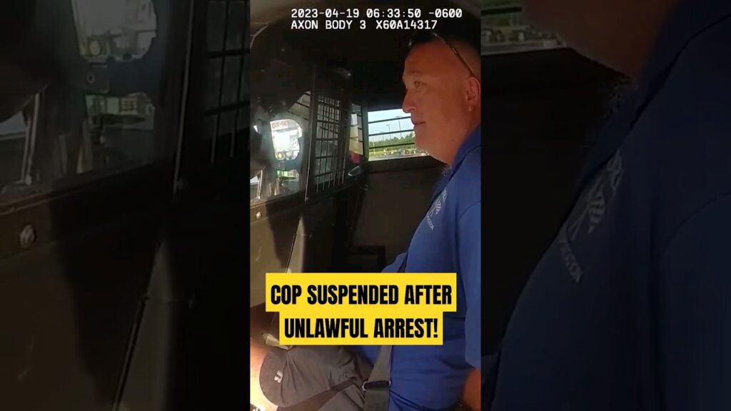 Cop Suspended After Unlawful Arrest ð¡