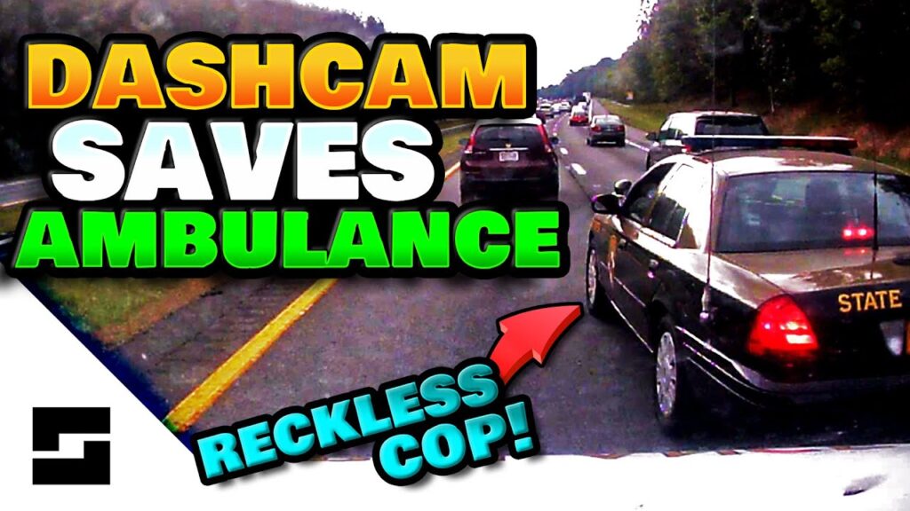 Dash-Cam Saves Ambulance From Reckless Cop