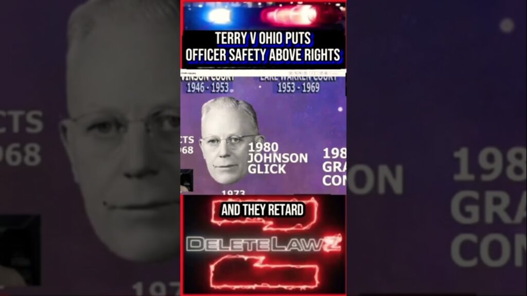 ￼OFFICER SAFETY OVER YOUR RIGHTS IS TERRY VS OHIO, 1968