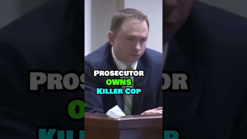 Prosecutor Owns Killer Cop - Part 4 #shorts