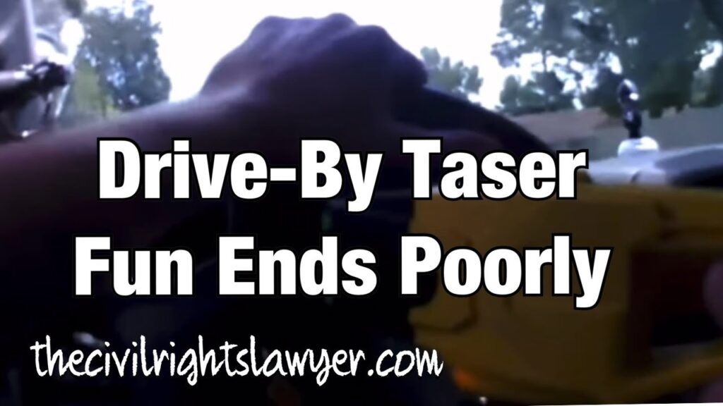 Drive-By Taser Game Caught on