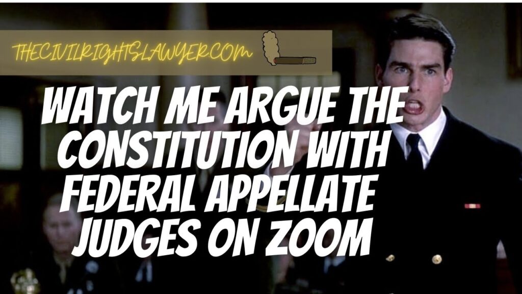 Watch Me Argue the Constitution with Federal Appellate Judges on Zoom