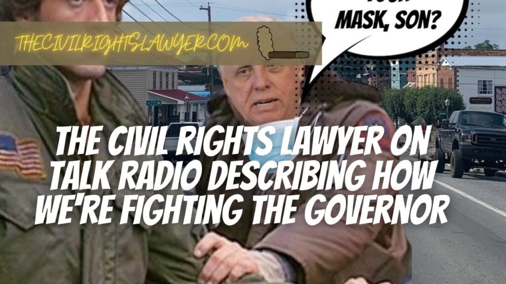 The Civil Rights Lawyer on Talk Radio Describing the Fight Against the Governor