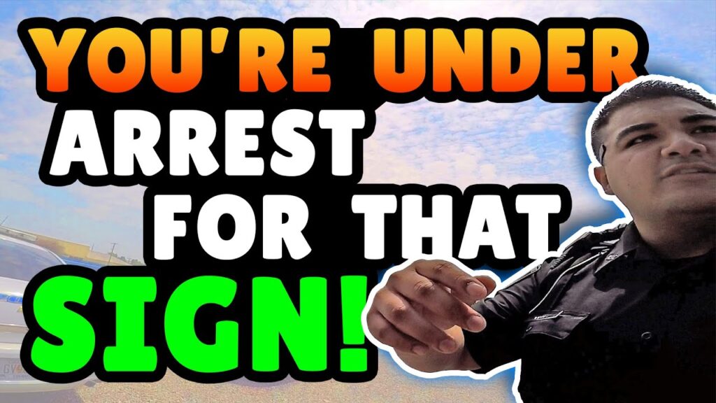 Cops Sued for Unlawfully Locking Up Man For A Sign - $10k!!