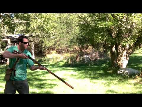 54 Cal. Flintlock Recoil vs. 12 Gauge 00 Buck in HD 60fps - with Slo-Mo Awesomeness