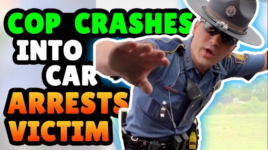 Cop Gets Honked At - Gets Mad - Tries To Pull Them Over - Crashes Into Them - Tickets Driver!