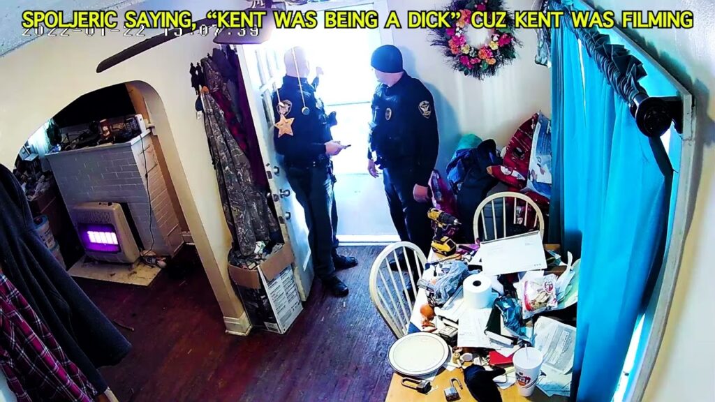 Hidden Camera shows Lawrence County Sheriff Deputy J. Spoljeric attacking Kent Freeman in his home