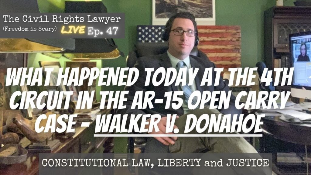 Here's what happened today at the 4th Circuit in the AR-15 Open Carry Case