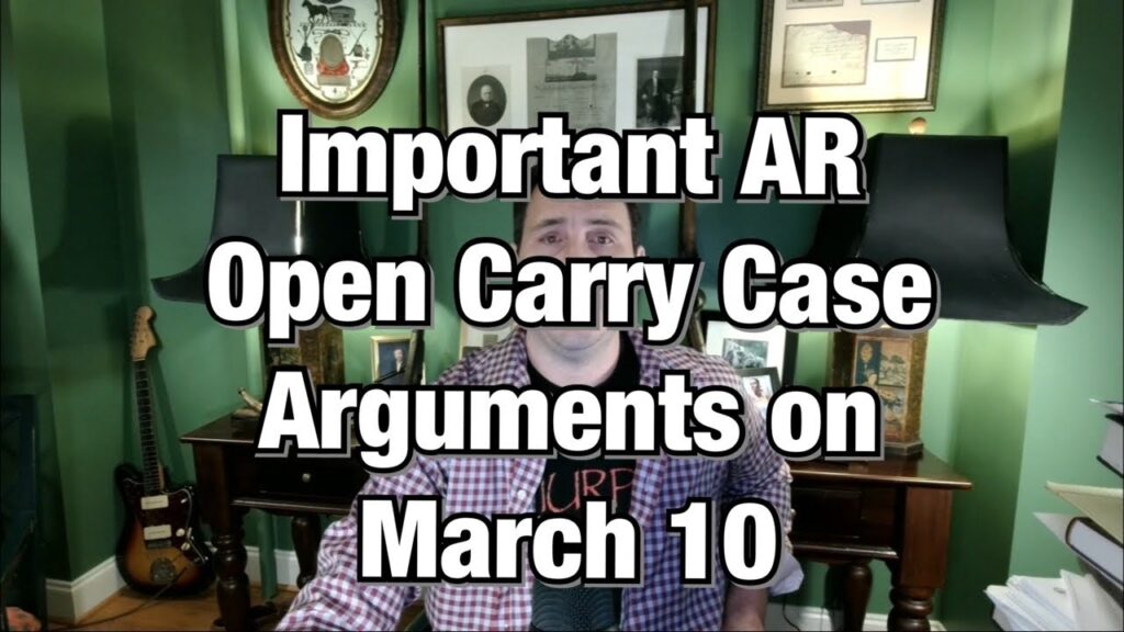 Important AR Open Carry Case at the Fourth Circuit March 10