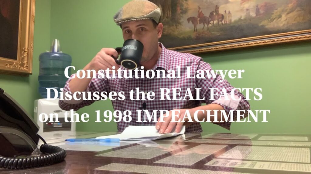 Constitutional Lawyer Discusses the Hypocrisy of the 1998 Impeachment vs. the 2019 Impeachment