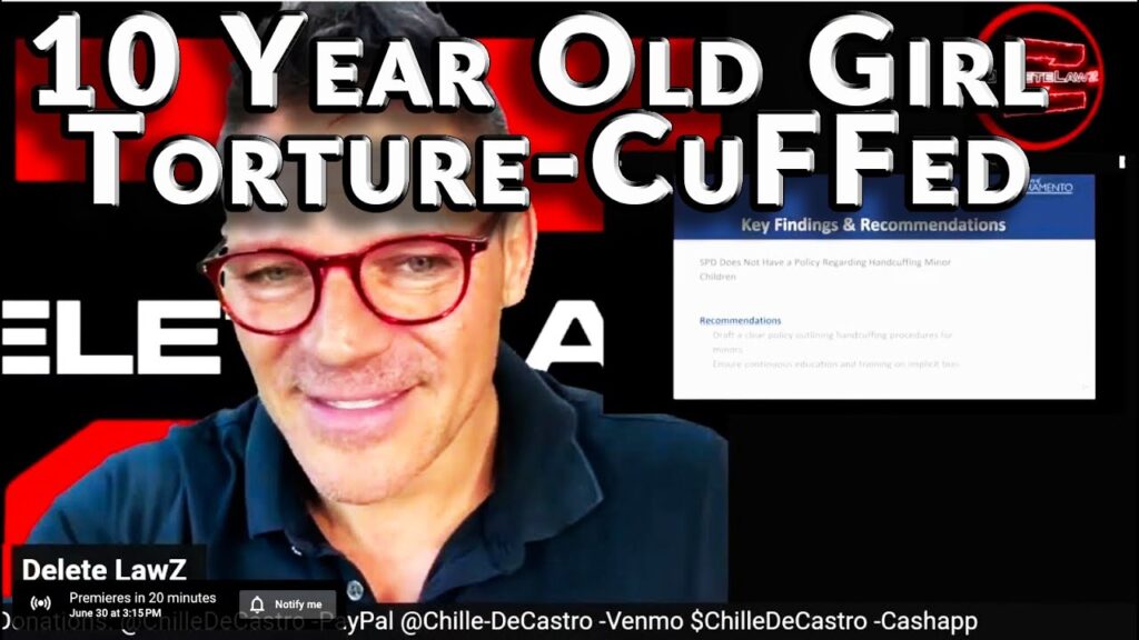 #Demonetized by @YouTube #Banned #Unworthy Content, 10 Yr Old Girl Cuffed; you CANT Watch this.