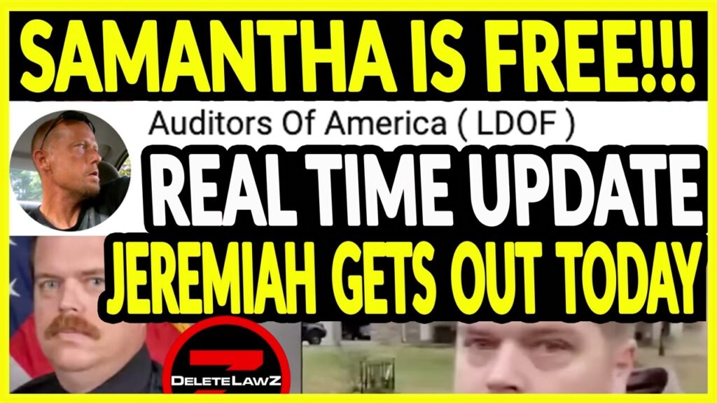 For Immediate Release: Samantha is Out of Jail, We Bail Out Jeremiah NOW; #ThankYou We Dont Stop