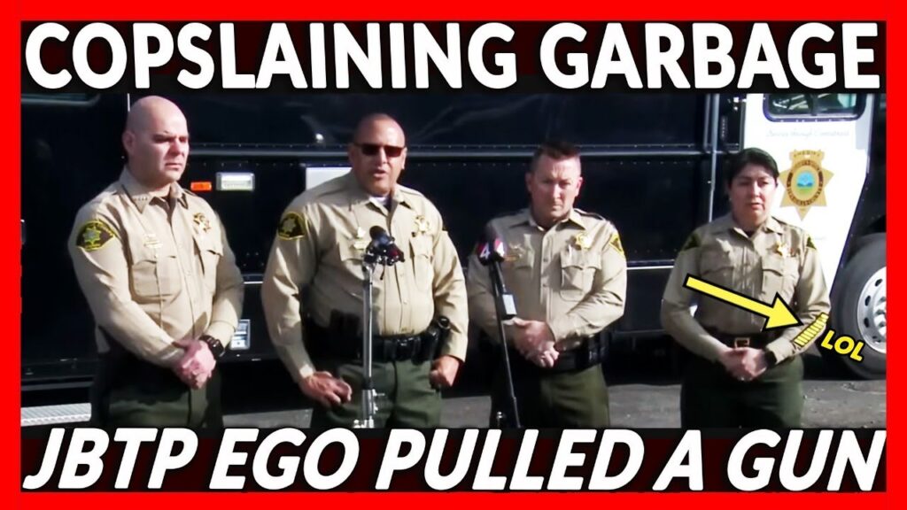 COPSLAINING GARBAGE - JBPT PULLED & POINTED HIS