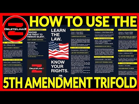 HOW TO USE YOUR TRIFOLD!  5TH AMENDMENT COP CARD!  GET IT ON DELETELAWZ DOT COM