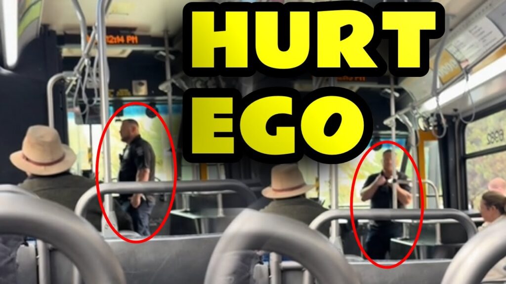 NEWLY RELEASED Footage - Full Bus Watches Ego-Brused Cop Threaten Driver