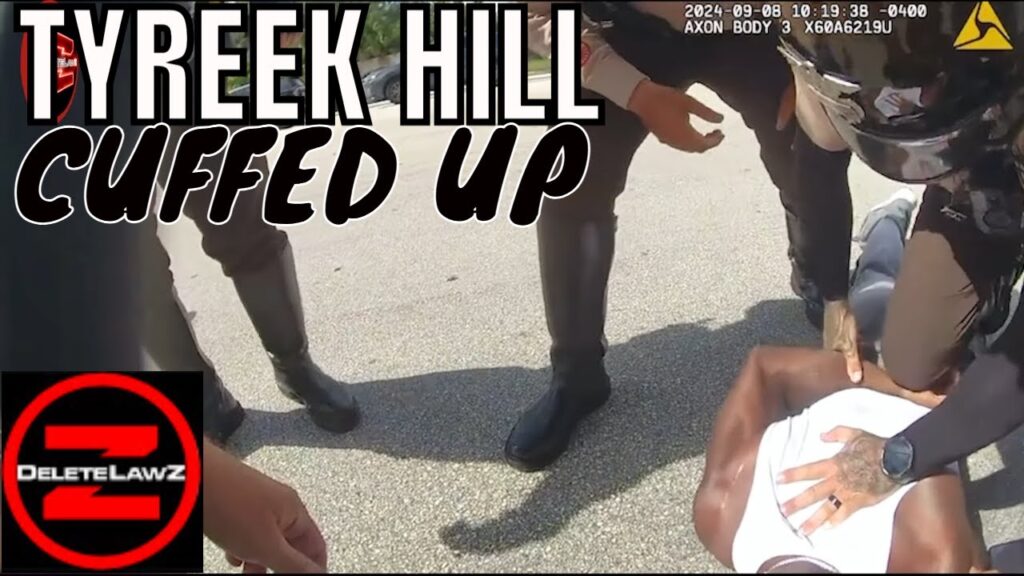 Body Cam; Tyreek Hill Arrest Video. Miami Dolphins Wide Receiver Cuffed & Abused.