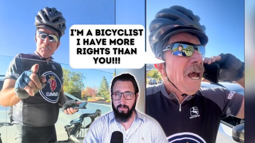 Millionaire Bicyclist Attempts Citizen's Arrest of Young Driver for Getting 