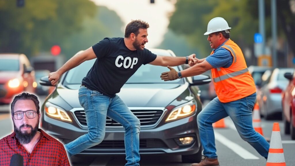 Road Workers Assaulted by Drunk Driving Cop, then THEY were Arrested 10 days later