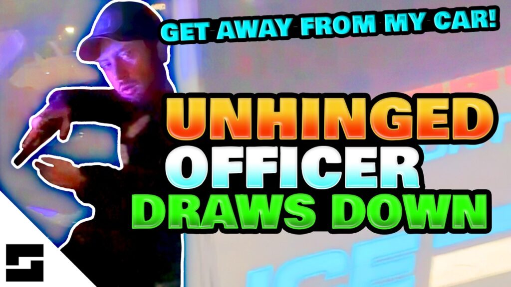 Cop Pulls Gun While Screaming