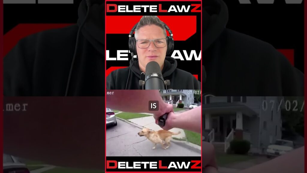 SCARED COP SH**TS NEIGHBORHOOD DOG!