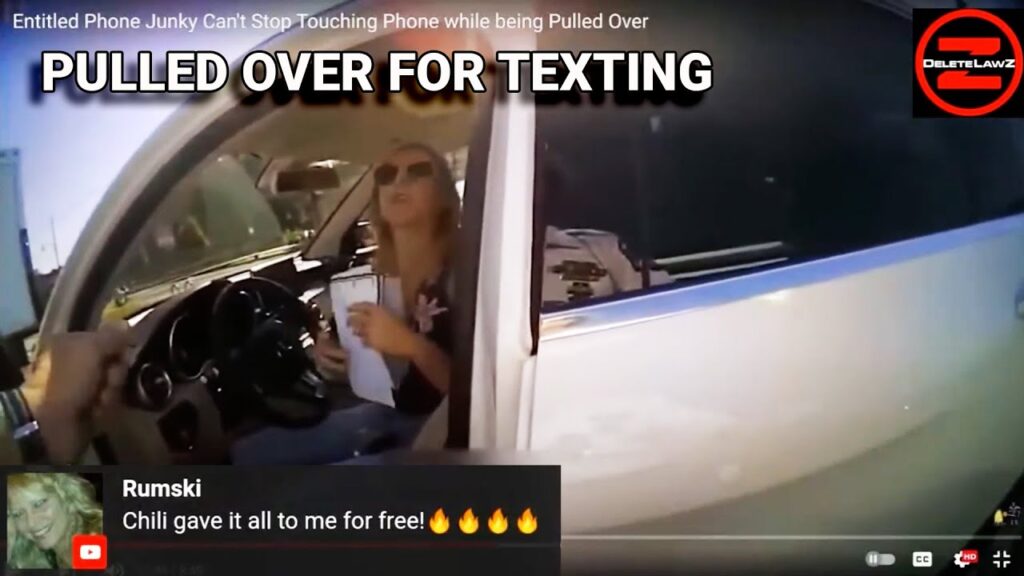 Pulled Over For Texting; Young Woman Takes it to the JBTP; PUT IT IN THE COMMENTS: JBTP