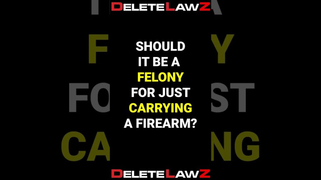 A Felony For Merely Carrying? Yes or NO?