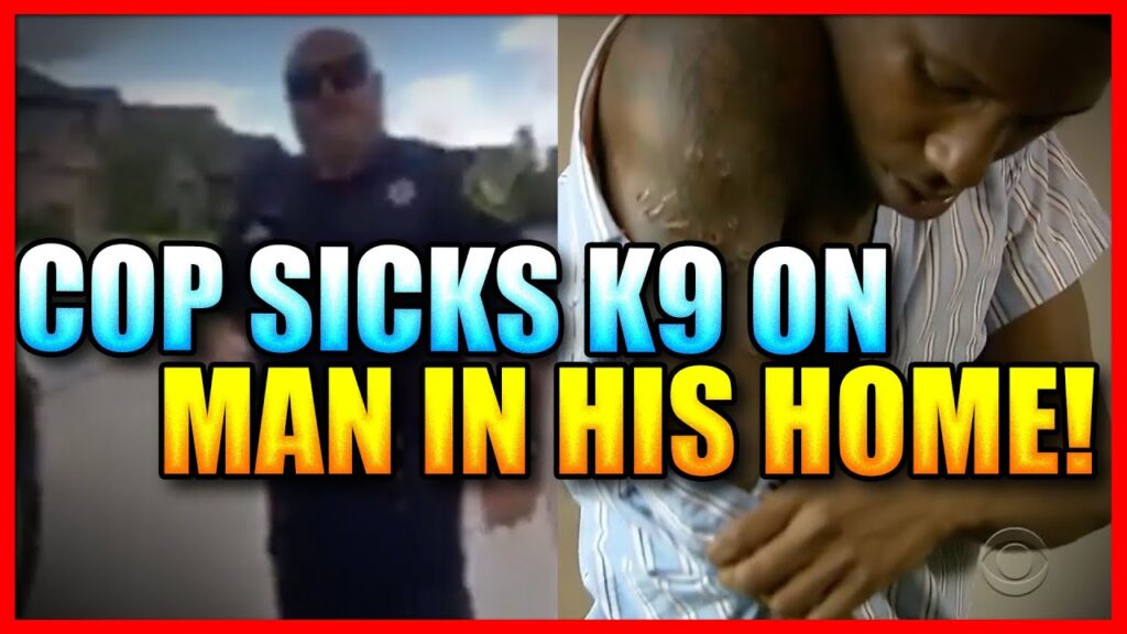 Cop Unleashes K9 on Innocent Man Just for Handing Out Lawn Care Flyers?!