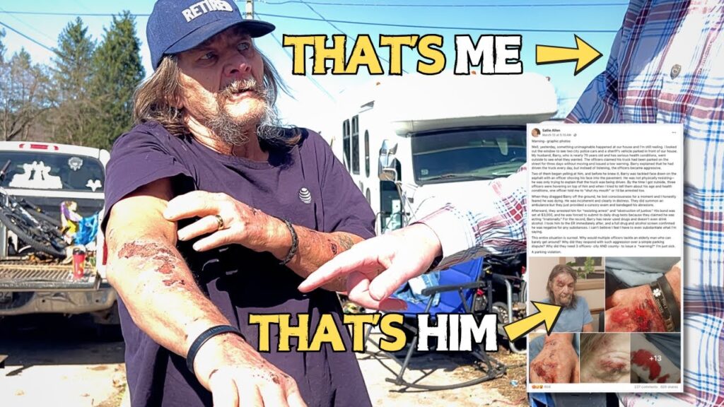 You sent me this viral Facebook Post about what cops did to this elderly veteran, so I showed up