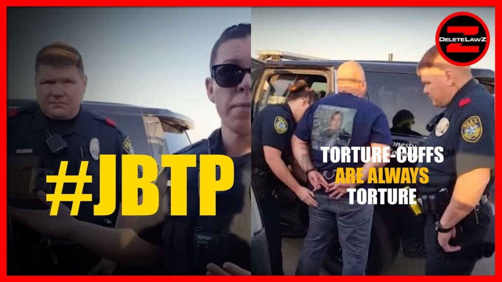 COPS TURTURE-CUFF MAN FOR REFUSING TO SHOW HIS ID!