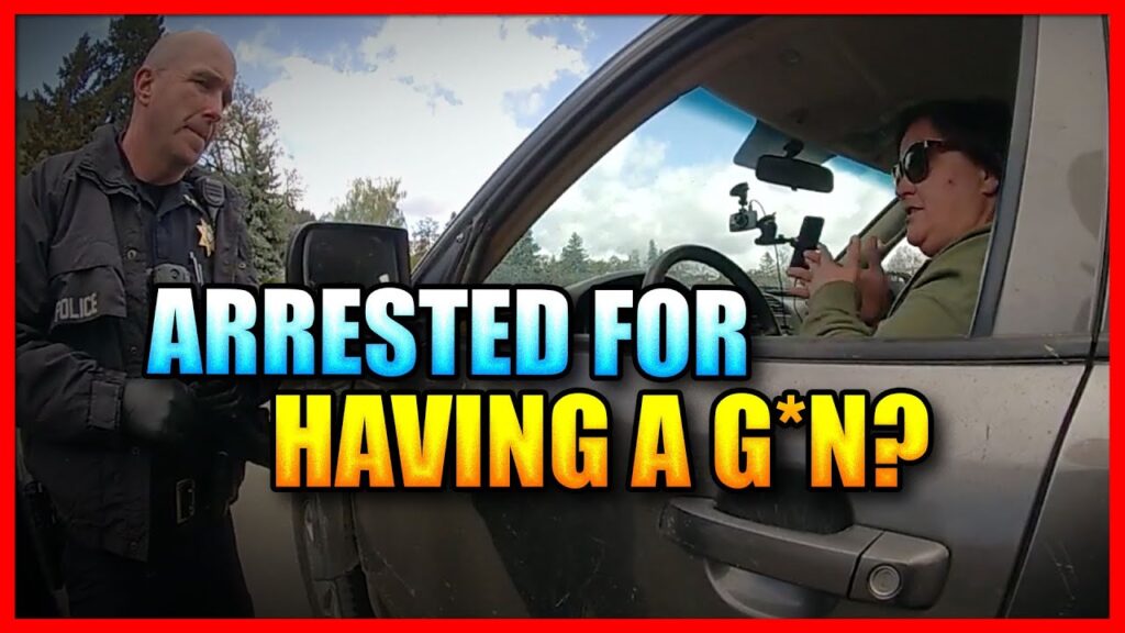 TERRIFIED COP SEIZES WOMAN'S LEGAL FIREARM AND ARRESTS HER FOR NO REASON!
