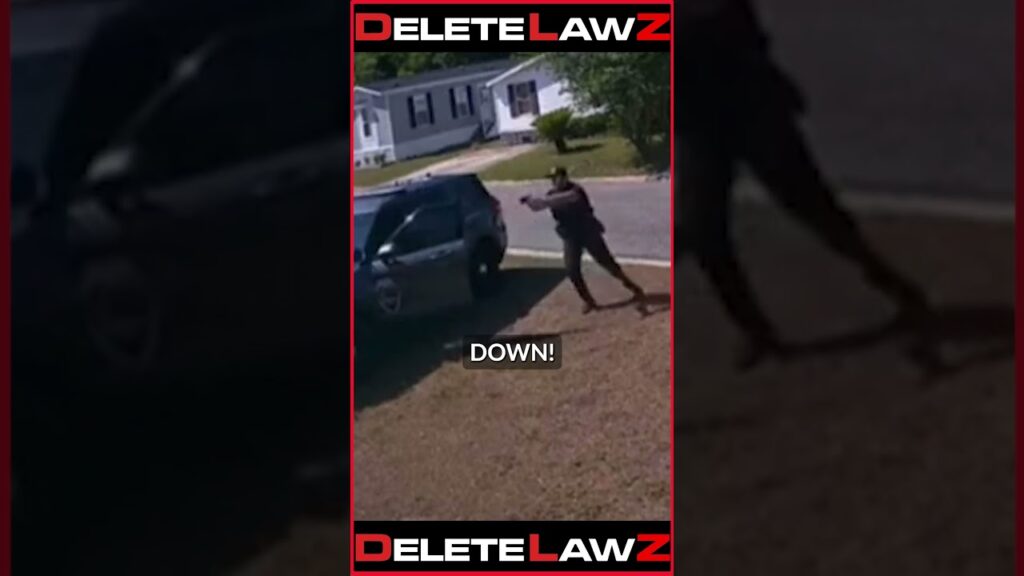 UNHINGED COP OFFS MAN AFTER HE WAS BANGING ON THE COP CAR!