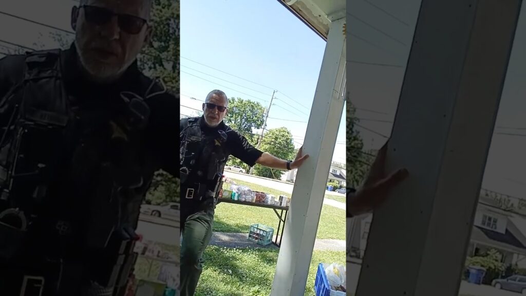 Ignorant Cops Ruin Yard Sale (without a warrant) #shorts