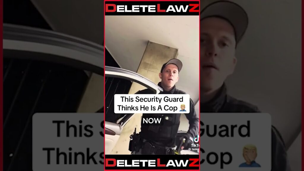 DIRTY SECURITY GUARD TRIES TO ARREST MAN!