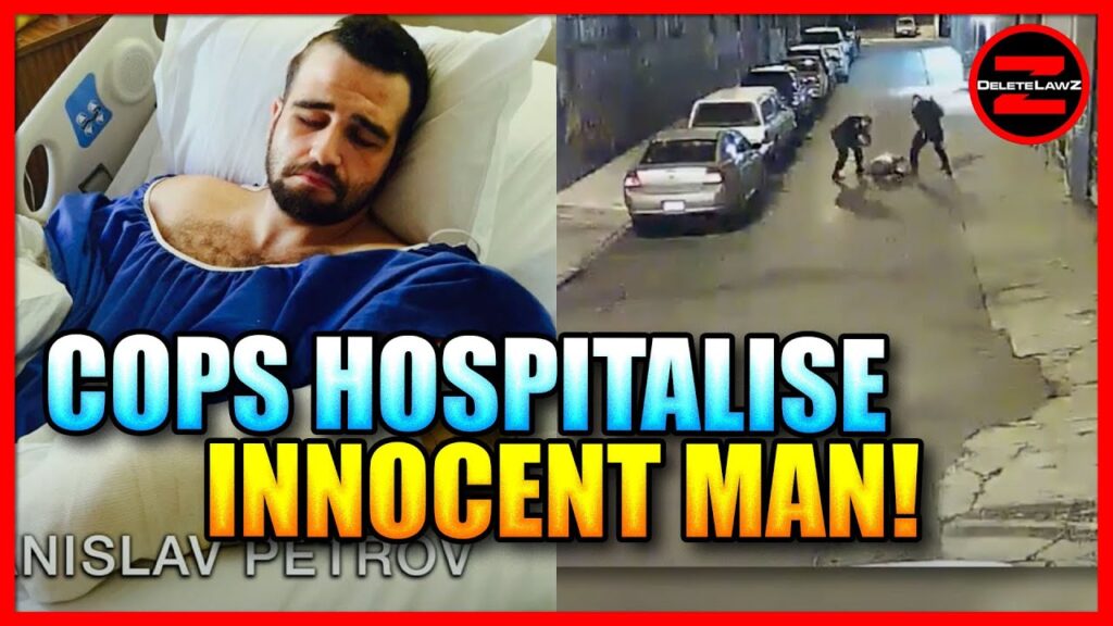 COPS B**T MAN WITH NIGHTSTICKS HOSPITALIZING HIM!
