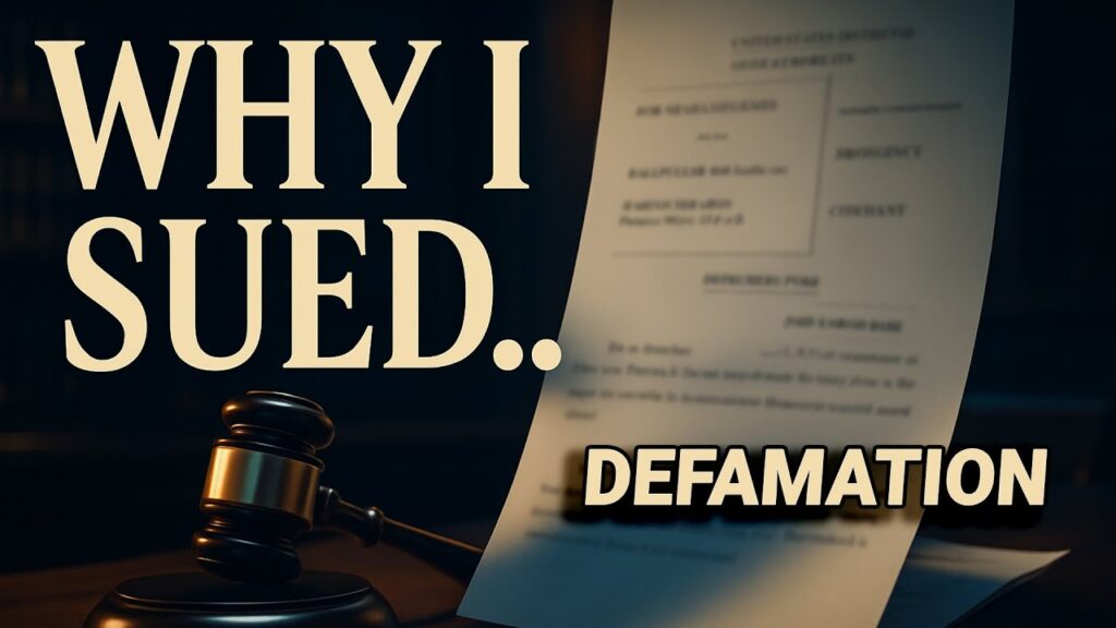 WHY I SUED @LackLusterMedia @AccountabilityForAll & a Troll Channel. We Don't Stop.