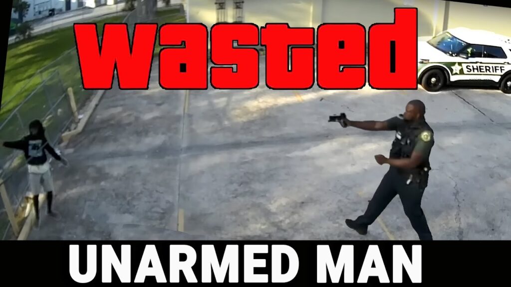 UNARMED MAN PUT DOWN LIKE A BAD DOG