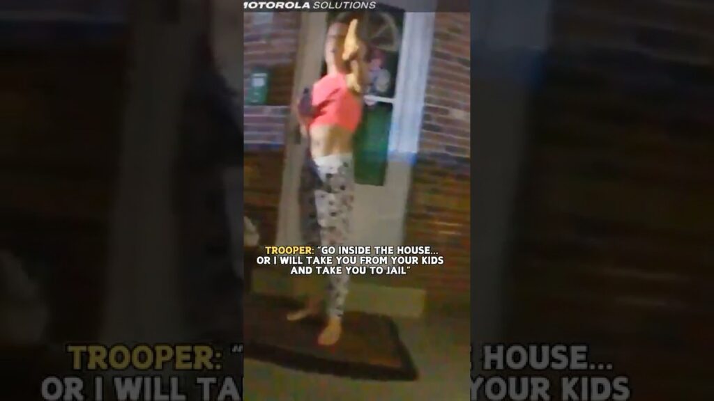 Cop Arrests Mom for Filming Illegal Stop, Leaves Kids Alone Crying #shorts