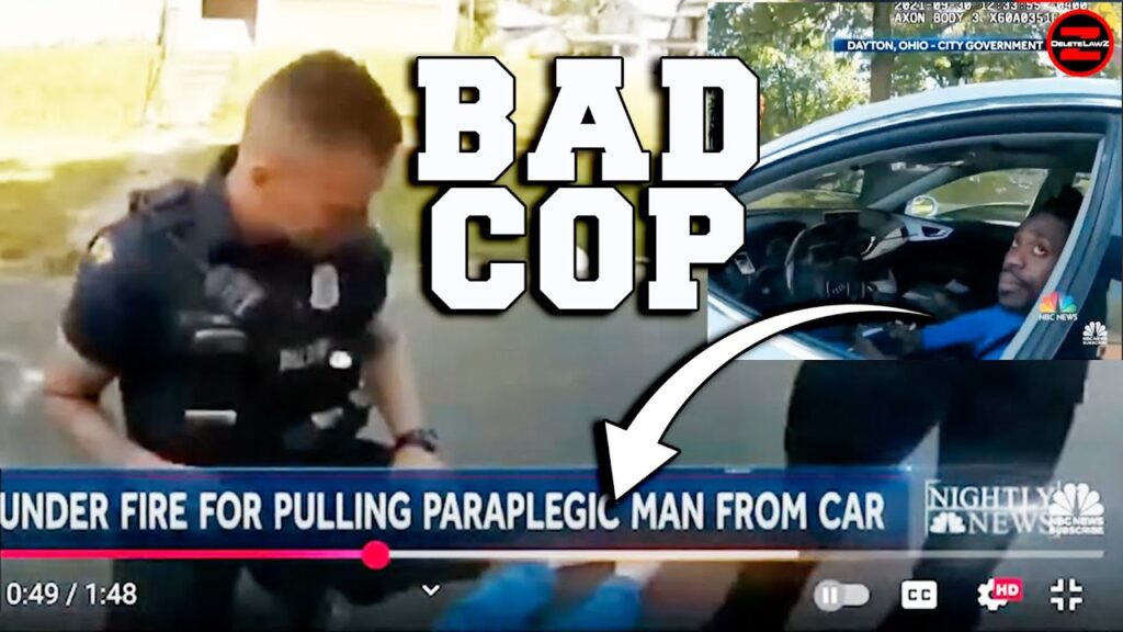 BAD COP THROWS PARAPLEGIC MAN ON THE GROUND, THE GOOD COPS WERE REAL MAD ABOUT IT THO