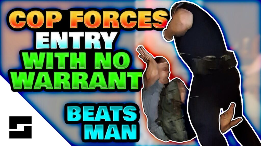 Warrantless, Unlawful Entry -  Cop Beats Man For ID Refusal