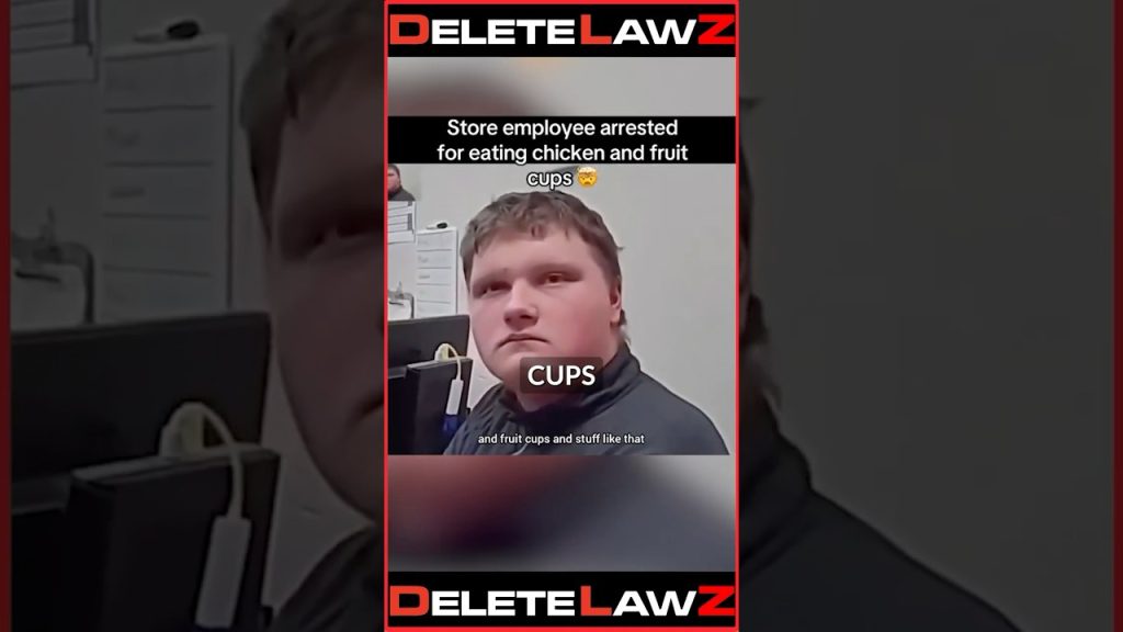 KID GETS ARRESTED AT WORK FOR EATING CHICKEN AND FRUIT CUPS!