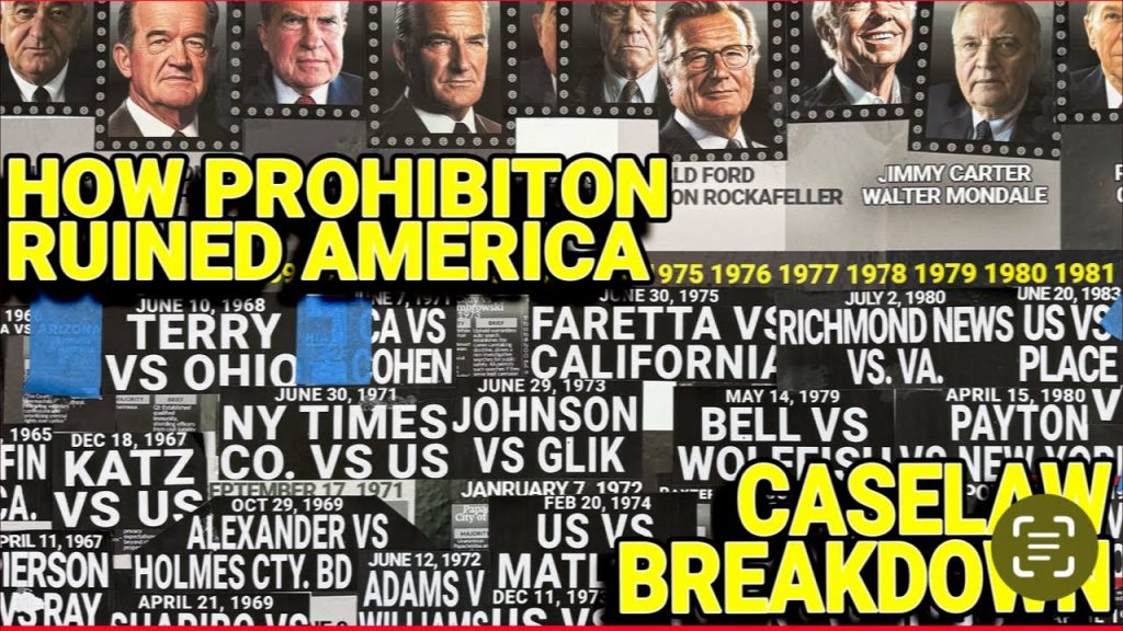 LIVE: Case Law Breakdown, How Prohibition Ruined America.