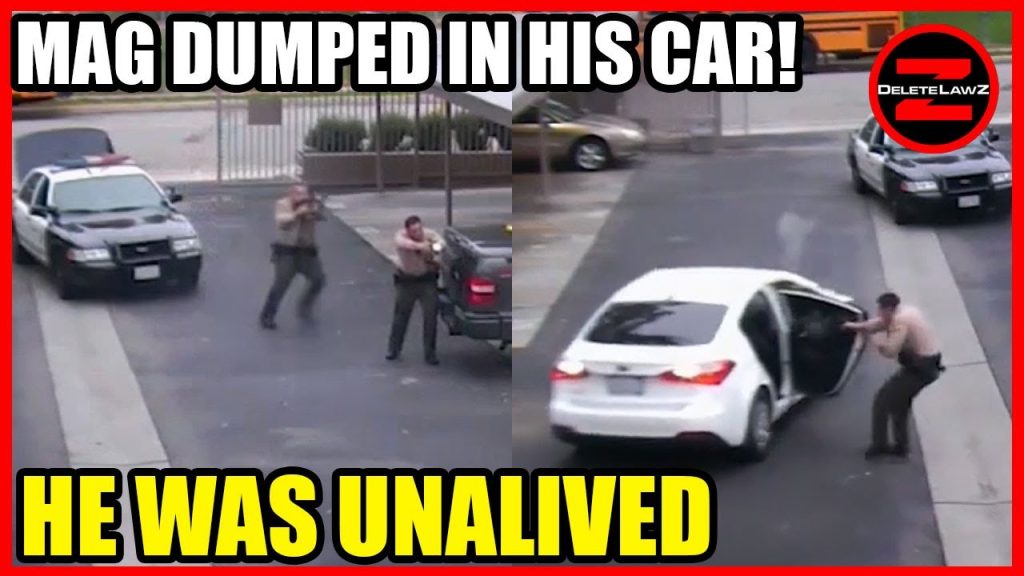 DIRTY COPS MAG DUMP INTO MAN’S CAR!