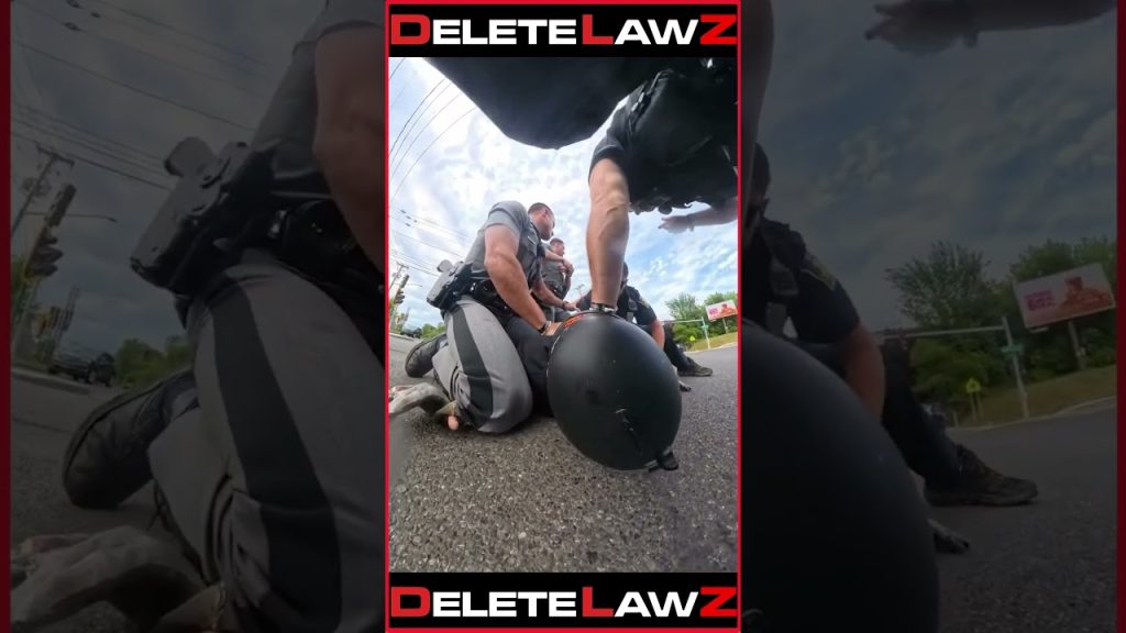 DIRTY COPS B**T THE LIFE OUT OF BIKER!