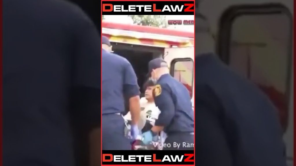 COP P*NCHES MAN IN A GURNEY WHO IS IN THE AMBULANCE!