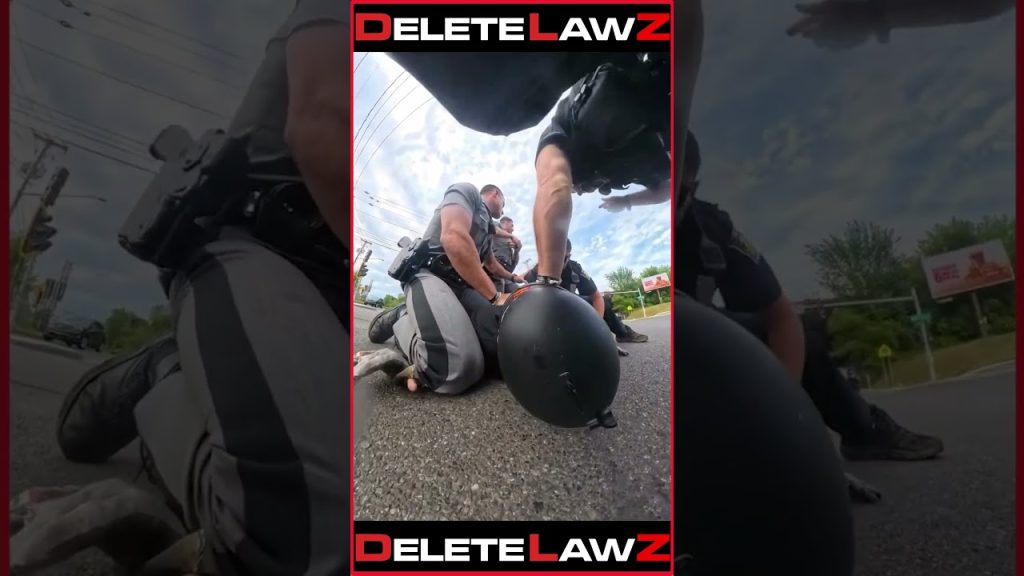 MOTORCYCLIST @SSAULTED BY GANG OF ANGRY COPS!