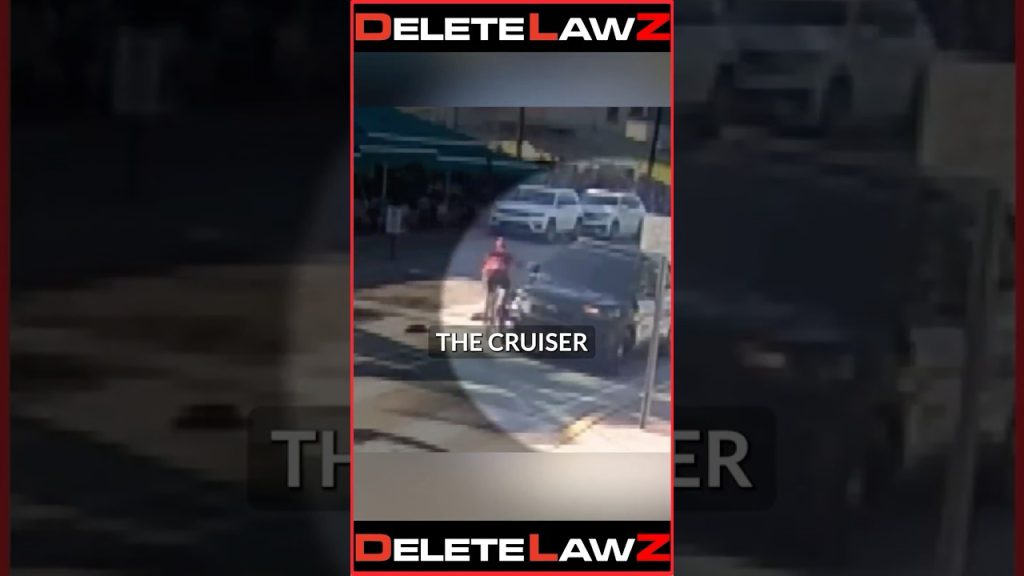 MAN ON A BIKE GETS ARRESTED FOR TOUCHING A COP CAR!