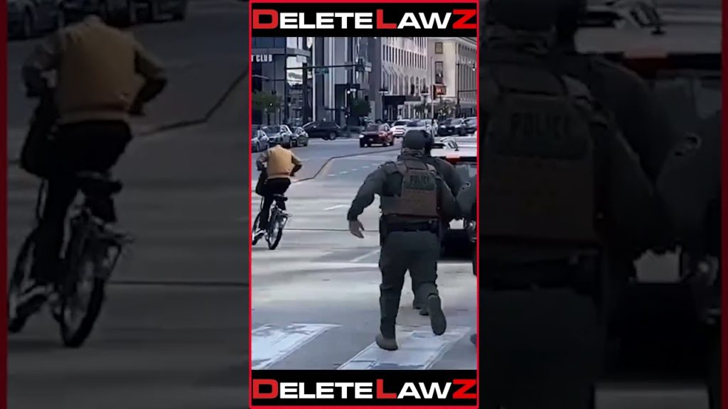 UNIDENTIFIED COPS CHASE MAN FOR FREE SPEECH!