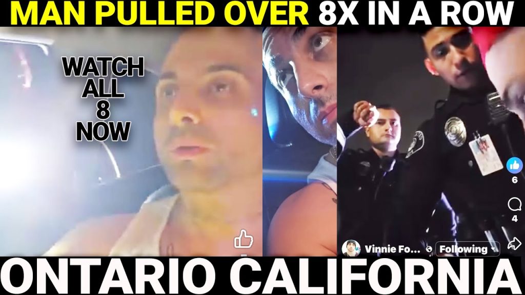 VINNIE FONDARIO PULLED OVER 8X THIS YEAR: HERE'S ALL 8. ONTARIO, CALIFORNIA POLICE